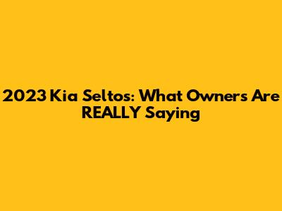 2023 Kia Seltos: What Owners Are REALLY Saying