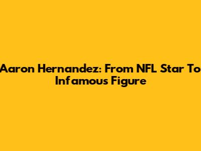 Aaron Hernandez: From NFL Star To Infamous Figure