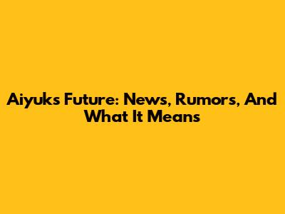 Aiyuk's Future: News, Rumors, And What It Means