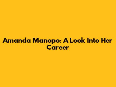 Amanda Manopo: A Look Into Her Career