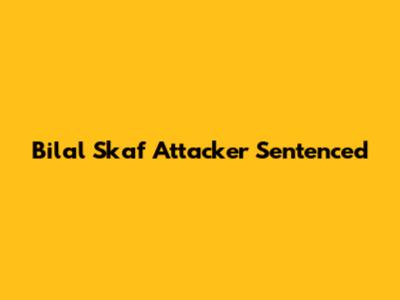 Bilal Skaf Attacker Sentenced