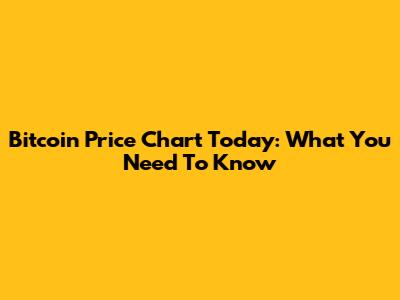 Bitcoin Price Chart Today: What You Need To Know