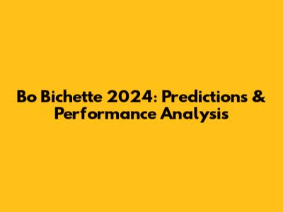 Bo Bichette 2024: Predictions & Performance Analysis