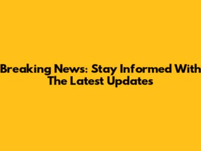 Breaking News: Stay Informed With The Latest Updates