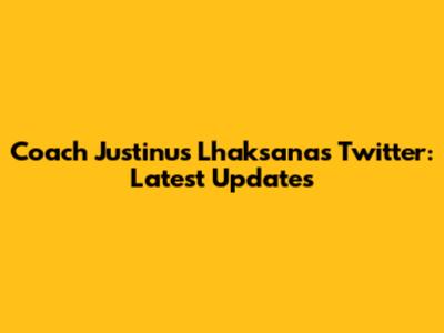 Coach Justinus Lhaksana's Twitter: Latest Updates