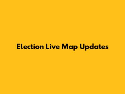 Election Live Map Updates