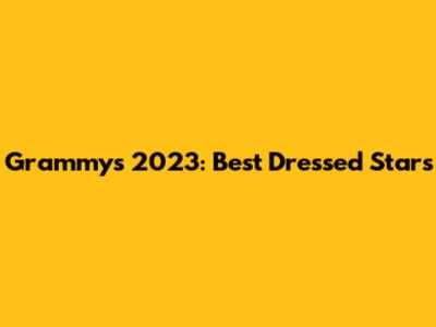 Grammys 2023: Best Dressed Stars