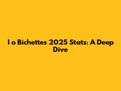 I
o Bichette's 2025 Stats: A Deep Dive