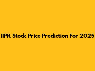 IIPR Stock Price Prediction For 2025