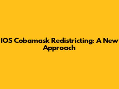 IOS Cobamask Redistricting: A New Approach