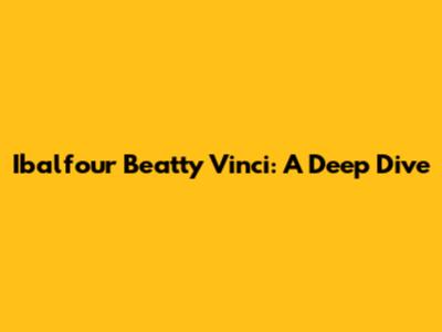 Ibalfour Beatty Vinci: A Deep Dive