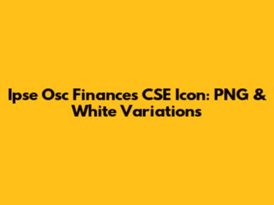Ipse Osc Finances CSE Icon: PNG & White Variations