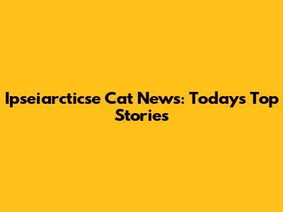 Ipseiarcticse Cat News: Today's Top Stories