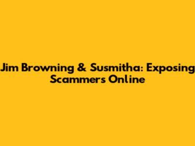 Jim Browning & Susmitha: Exposing Scammers Online