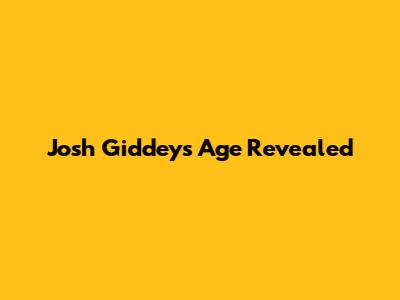 Josh Giddey's Age Revealed