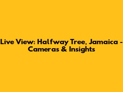 Live View: Halfway Tree, Jamaica - Cameras & Insights