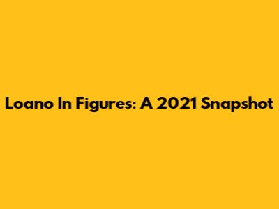 Loano In Figures: A 2021 Snapshot