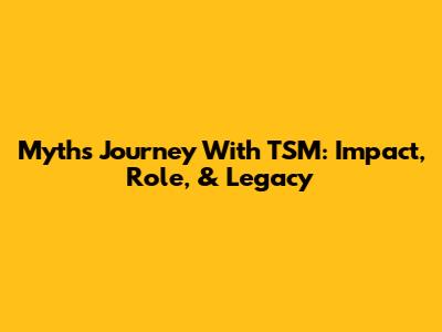 Myth's Journey With TSM: Impact, Role, & Legacy