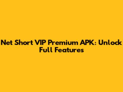 Net Short VIP Premium APK: Unlock Full Features