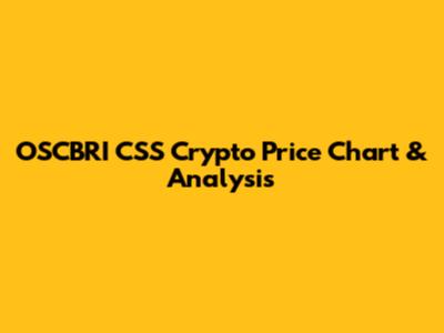 OSCBRI CSS Crypto Price Chart & Analysis