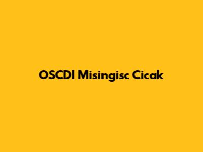 OSCDI Misingisc Cicak