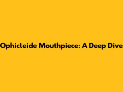 Ophicleide Mouthpiece: A Deep Dive