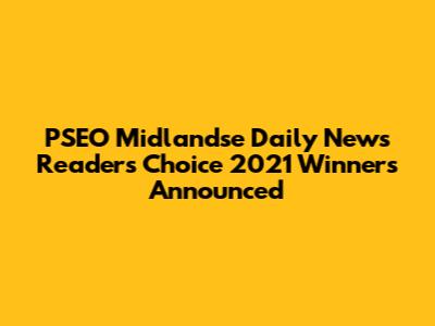 PSEO Midlandse Daily News Readers' Choice 2021 Winners Announced