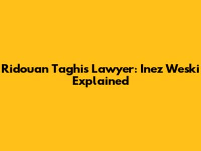 Ridouan Taghi's Lawyer: Inez Weski Explained