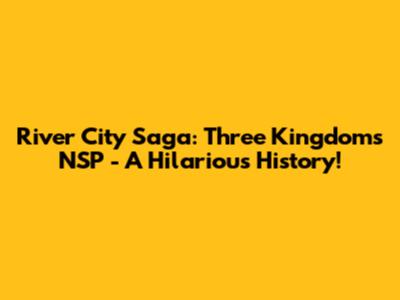 River City Saga: Three Kingdoms NSP - A Hilarious History!