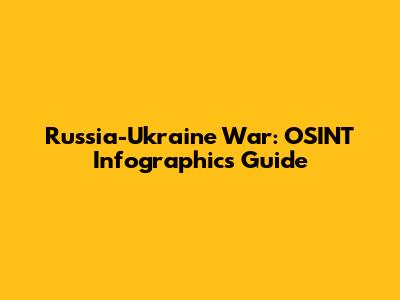 Russia-Ukraine War: OSINT Infographics Guide