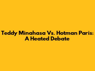 Teddy Minahasa Vs. Hotman Paris: A Heated Debate