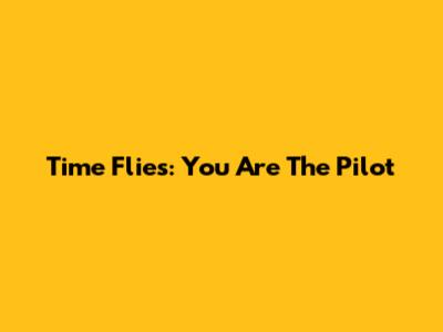 Time Flies: You Are The Pilot