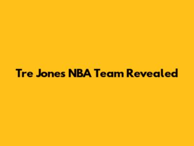 Tre Jones' NBA Team Revealed