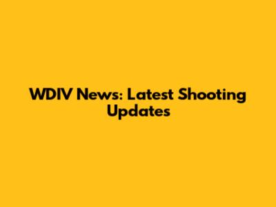 WDIV News: Latest Shooting Updates